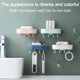 thumbnail image 5 of Yuarrent Jabonera de baño, soporte de caja de jabón de baño montado en la pared con gancho, almacenamiento de esponja Juegos de accesorios de baño, 5 of 6