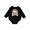 AB-Black, variant on Husky Dog I Love Huskies Baby Fleece Bodysuit