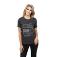 thumbnail image 2 of Thread Tank Mountains Hikes Waterfall Women's Relaxed Crewneck T-Shirt Tee Charcoal 2X-Large, 2 of 4