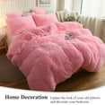 XeGe 2 Pack Soft Fluffy Pillow Cases, Shaggy Plush Pillow Shams