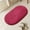 Red#9, variant on Soft Absorbent Bathroom Floor Mat | Non-Slip Microfiber Foam Carpet | Quick-Dry Bath Rug for Entry Door & Bedroom | 23.62x35.43 Inch Oval Household Foot Mat