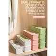 thumbnail image 4 of Lingerie and Sock Organizer with 5 Compartments, Drawer and Closet Storage Box for Underwear and Ties, Stackable Space-Saving Design for Home Organization, 4 of 9