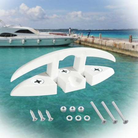 YHG Boat Cleats 4.5 Inch Stainless Steel, Folding Cleats For Boats Marine Boat Cleats Boat Dock Cleats Flip 4 1 2 Inch 316 Stainless Steel Marine Cleat With Fasteners Hook For Boat Marine Kayak Dock