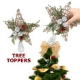 thumbnail image 7 of TABLZONE Star Christmas Tree Topper Rustic Plastic Holiday Decor Charm for Xmas Tree Decoration, 7 of 7