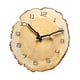 thumbnail image 2 of Reloj de pared con anillo , puntero luminoso con números arábigos, reloj rústico para interiores y exteriores, reloj de grano de madera para, 2 of 9