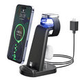 thumbnail image 1 of Estación de Carga 3 en 1 para iPhone, Cargador Inalámbrico Rápido de 18W para iPhone 14 13 12 11 Pro X Max XS XR 8 7 Plus 6S 6 y Airpods, Soporte de Carga Inalámbrica para Apple Watch Series 9 8 7 6, 1 of 7
