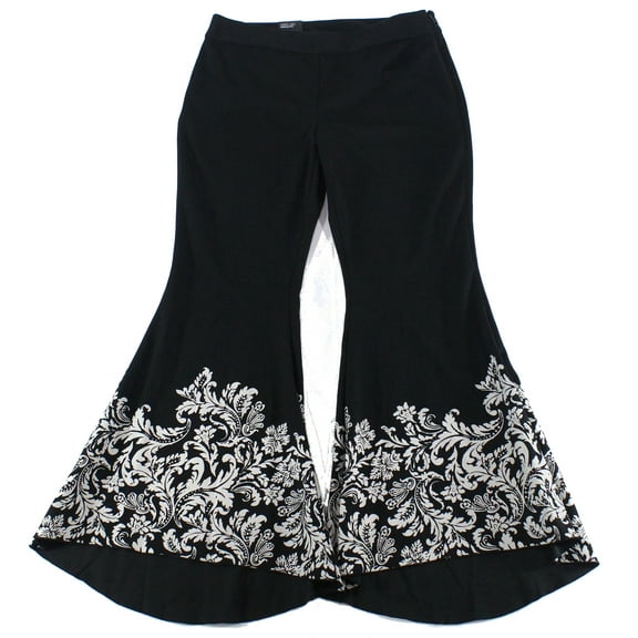 INC International Concepts Womens Printed Flare Leg Pants;8