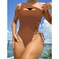 thumbnail image 3 of Lopeceal Sexy Women’s One Piece Swimsuit Cutout Lace Up One Shoulder Bathing Suit, 3 of 8