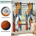 thumbnail image 3 of Yayeee Window Curtains Light Filtering 63"x42" Grommet Panel Pair Home Living Room Decor, Abstract Wavy, 3 of 7