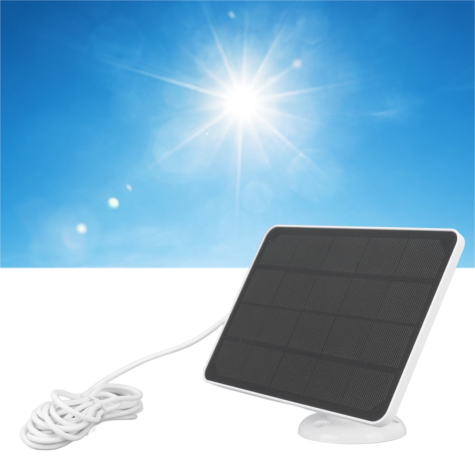 Outdoor Camera Solar Panel, 4W Wireless Camera Solar Panel Easy Installation  For Rechargeable Battery Surveillance Camera