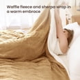thumbnail image 2 of Manta térmica blunique Waffle Electric Queen Caramel, 2 of 9