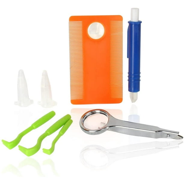 Flea Pliers Removal Tool, 8 Pieces Premium Tick Removal Kit, Tick