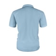 thumbnail image 5 of LTTVQM Men's Casual Ice Silk Waffle Textured Polo Shirt Lightweight Cooling Short Sleeve Collared Top Summer Breathable Quick Dry Soft Golf Daily Versatile Stylish Wear Light Blue XL, 5 of 6