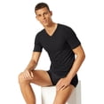 thumbnail image 4 of UNCOVER by SCHIESSER Camiseta para Hombre 2-pack - Cuello en V Negro XL (X-Large), 4 of 4