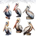thumbnail image 2 of Pelicans Decorative Wooden Clip-on Ornaments of 6 by G. Debrekht - Christmas Decor - 8090014C-S6, 2 of 11