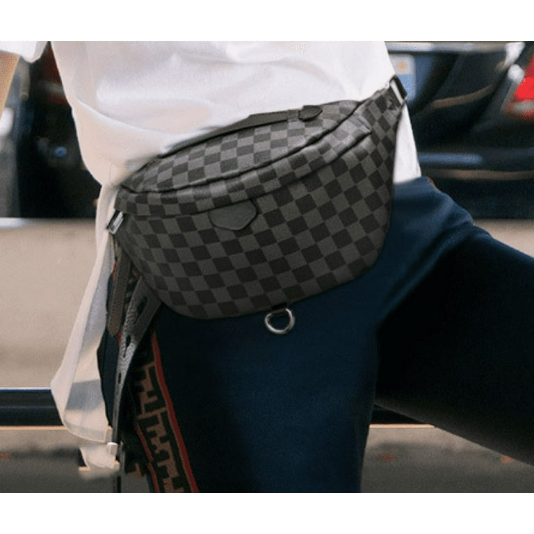 Mostdary Checkered Pack Men Women Bags Sling Belt Bags For Women