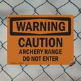 thumbnail image 5 of (2 Pack) Caution Archery Range Do Not Enter OSHA Warning Sign 24 Inch X 18 Inch Indoor / Outdoor Rust-Free Aluminum Metal Signs for Workplace, Workshop, and Construction Site, Made in, 5 of 8