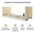 thumbnail image 2 of Medacure Super Low Full Electric Hospital Bed - Lowest Bed, Goes Down to Floor - Pivot Rails Included - Ultra Compact Fold, 2 of 5