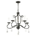 thumbnail image 3 of Livex Lighting - Callisto - 5 Light Chandelier in Traditional Style - 24 Inches, 3 of 9