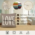 thumbnail image 6 of Farmhouse Pillow Covers 18x18 Set of 4 Throw Pillow Covers Rustic Linen Decorative Pillows Square Cushion Covers for Couch Sofa Bedroom Home Decor, 6 of 6