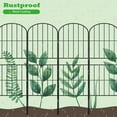 thumbnail image 5 of Decorative Garden Fence Fencing, 36in (H) x 16ft (L) Rustproof Metal Wire Panel Border Animal Barrier for Dog, Flower Edging for Yard Landscape Patio Outdoor Decor, Arched, 5 of 6