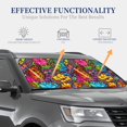 thumbnail image 4 of Saiise Butterfly Garden for Foldable Car Sun Shades (2-Pack) Offer Sun Protection with an Easy-fold Design for Convenient Windshield Shading-Large, 4 of 6