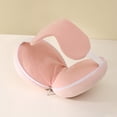 thumbnail image 3 of Almohada cervical 2 en 1 para viajes, portátil, con antifaz y cremallera, para aliviar el dolor de cuello, ideal para siestas en la oficina, vuelos largos y viajes por carretera., 3 of 8