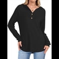 thumbnail image 1 of Camisetas de Larga para Mujer, Sudaderas con Capucha de Moda con Bolsillo de Canguro, Sudaderas de Otoño Negro XL, 1 of 8