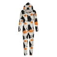 thumbnail image 3 of SDNall Matching Family Halloween Pajamas Woman Halloween Fashion Cute Pumpkin Print Plush Long Sleeved Jumpsuit Family Parent-Child Wear Mom, 3 of 8