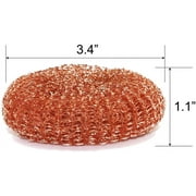 12 Pack Copper Coated Scourers by SCRUBIT - Scrubber Pad Used for Dishes, Pots, Pans, and Ovens. Easy scouring for Tough Kitchen Cleaning.