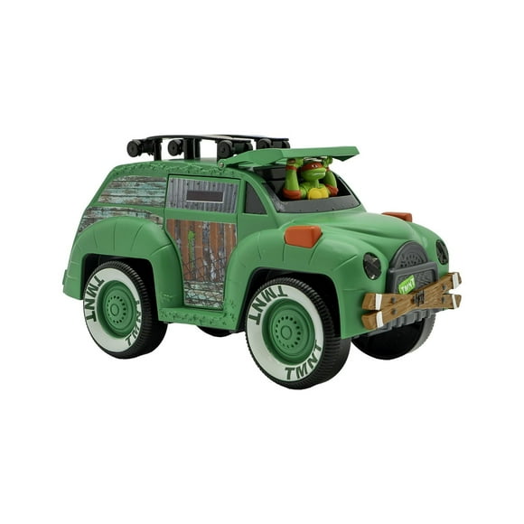 Teenage Mutant Ninja Turtles, Turtle Party Cruiser w/Lights and Sounds Vehicle, Vintage Styling, Interactive Play, Ages 3+