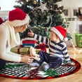 thumbnail image 4 of Pines Christmas Tree Skirt 48 Inch, Large Red Black Buffalo Plaid Xmas Tree Skirts, Winter Holiday Tree Mat Decoration, 4 of 6