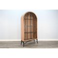 thumbnail image 5 of Pemberly Row Modern / Contemporary Glass Display Cabinet in Oak, 5 of 6