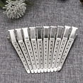 thumbnail image 3 of New 10pcs Hair Clips Stainless Steel Hairdressing Duck Bill Alligator Clips, 3 of 5