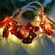 thumbnail image 4 of Cadena de Luces LED Ganfancp Santa Claus Muñeco de Nieve Ambiente de Vacaciones Colorido Parpadeo Luces Árbol de Navidad Decoración Al Aire Libre Estrella 10 X Luces, 4 of 7