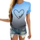 thumbnail image 1 of Camisetas con degradado de cuello redondo para mujer Blusas cómodas sueltas a la moda Tops de San Valentín Fridja  gope1358, 1 of 7