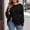 Black, variant on IUYRTFE Women's Plus Size Crew Neck Thumbhole Top Long Sleeve Solid Color Casual Tee for Daily Wear