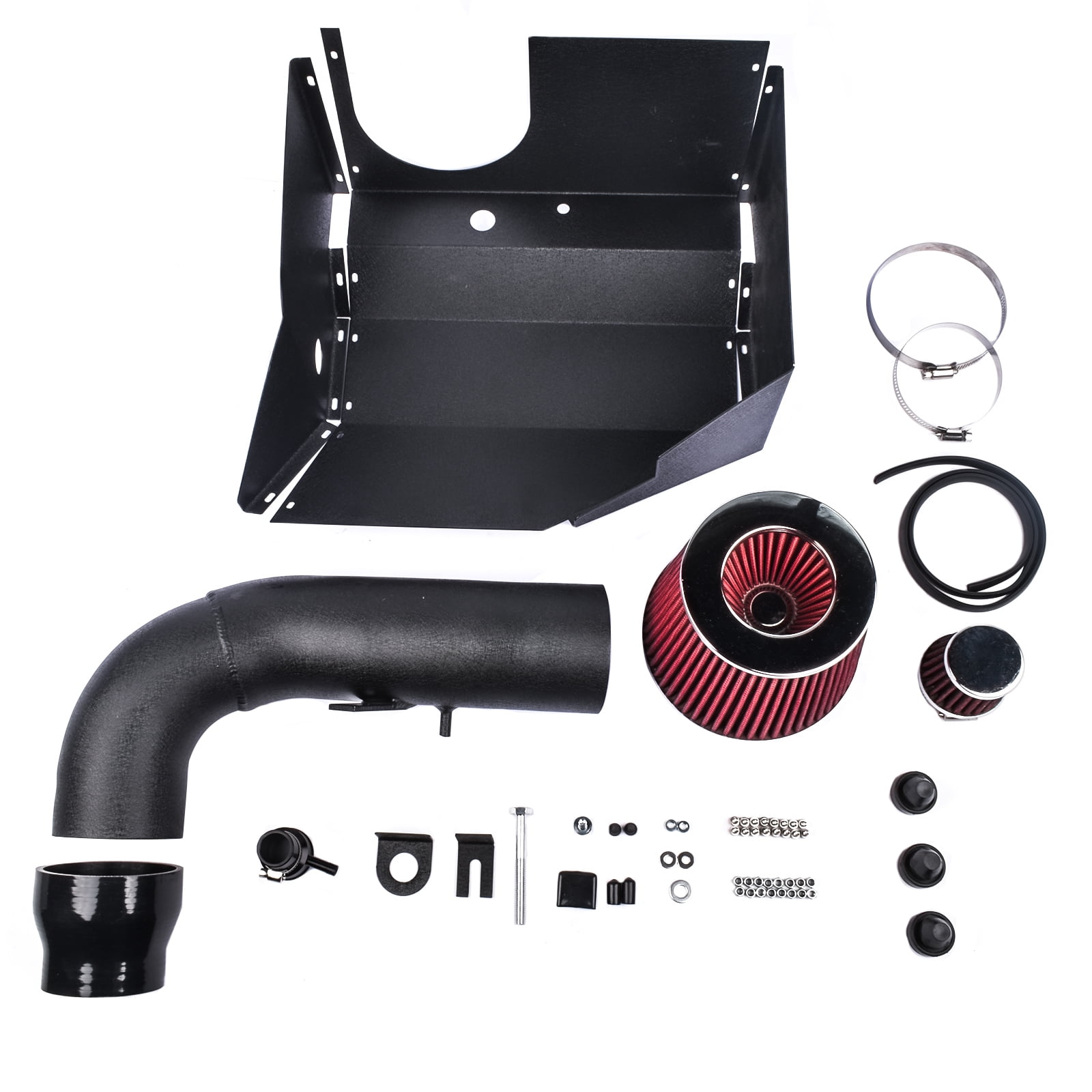 Koomaha For 2015- VW MK7/7.5 GTI Golf R Audi S3 A3 TTS TT 3.5'' Cold Air Intake System KD4183BK