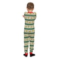 thumbnail image 2 of MJC Family Christmas Green and White Kids Pajama Union Suit, 1-Pack, 2 of 3