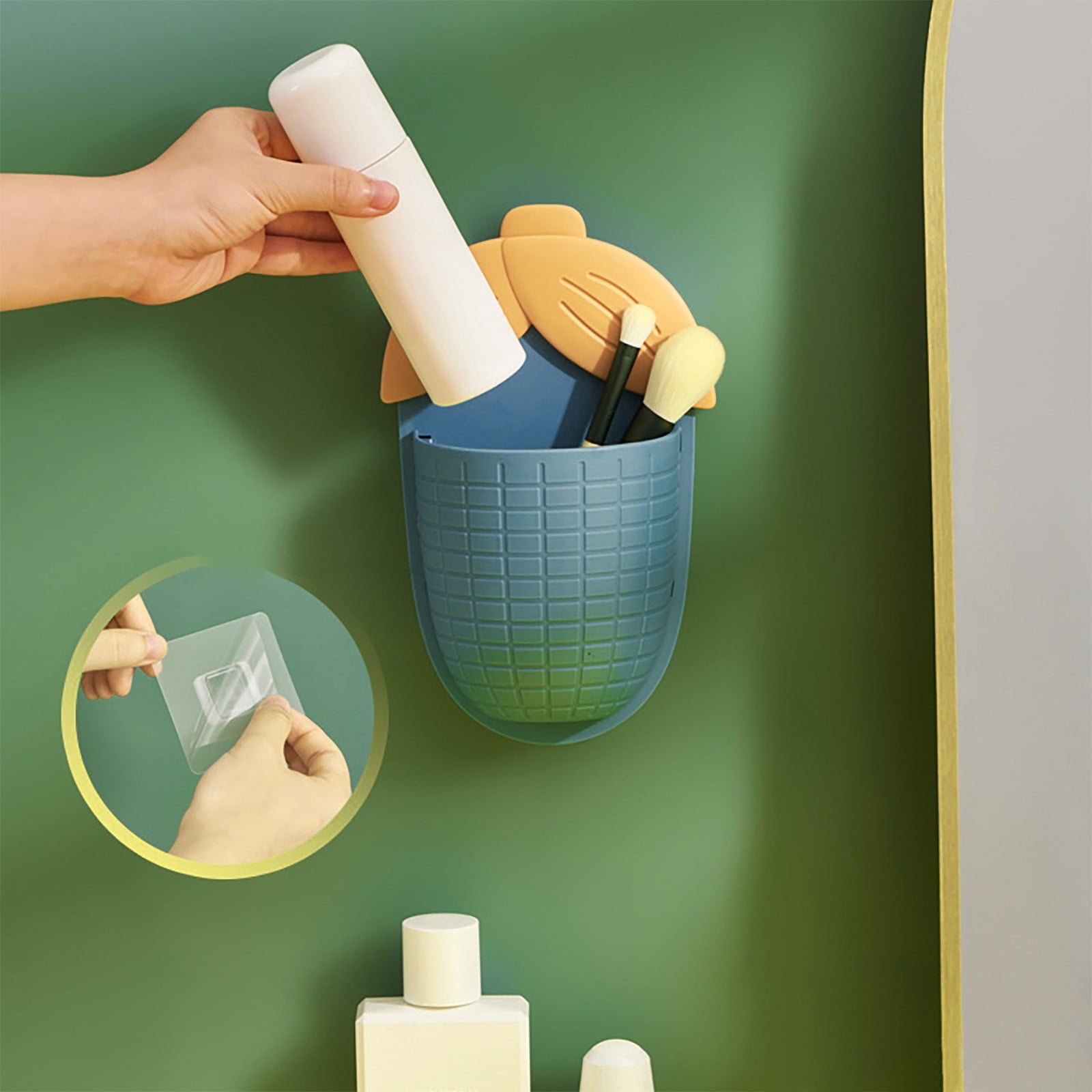 Shpwfbe Home textile supplies New Hanging Bathroom Utensil Box