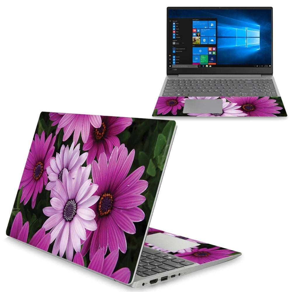 Skin For Lenovo Ideapad 330S 15" (2018) Purple Flowers MightySkins