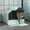 Blue + Polypropylene, variant on Large Elevated Dog Bowls with Storage, Raised Dog Bowl Stand for Large Breeds, Gray Steel Pet Feeder with 21L Drawer