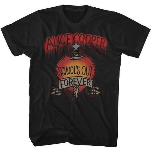 Alice Cooper Schools Out Black Adult T-Shirt 3Xl