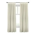 thumbnail image 4 of Commonwealth Ventura Tab Top Dressing Window Curtain Panel Pair - 52x63", Natural, 4 of 7