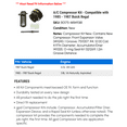 thumbnail image 2 of A/C Compressor Kit - Compatible with 1985 - 1987 Buick Regal 1986, 2 of 2