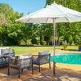 thumbnail image 6 of Costway 50LBS Patio Square Umbrella Base Stand Market Umbrellas Handle Wheels, 6 of 12