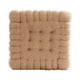 thumbnail image 3 of Cojín con forma de galleta, cojín para silla, cojín de suelo para sofá, regalo Cuadrado caqui, 3 of 9