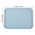 thumbnail image 6 of COOPHYA Wheat Straw Serving Tray Blue Rectangular Tableware 1Set 12.2X8.9X0.8In, 6 of 6