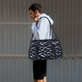 thumbnail image 7 of Kuqiui Sardine Print Foldable Travel Duffel Bag Tote Carry on Luggage Bag Personal item Sports Gym Bag Water Resistant Weekender Overnight Bags for Women and Men, 7 of 7