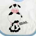 thumbnail image 4 of Inktastic Cow-moo. Boys or Girls Baby Bib, 4 of 4